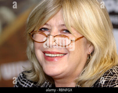 Warszawa, Masowien/Polen - 2005/01/03: Marianne Faithfull Evelyn Gabriel - englische Sängerin, Songwriterin und Schauspielerin in einem Pressegespräch mit Medien Stockfoto