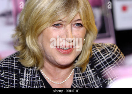 Warszawa, Masowien/Polen - 2005/01/03: Marianne Faithfull Evelyn Gabriel - englische Sängerin, Songwriterin und Schauspielerin in einem Pressegespräch mit Medien Stockfoto