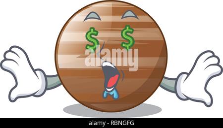 Geld Auge Handwerk Jupiter Planet im Zeichen Stock Vektor