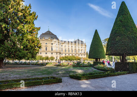 Würzburg, Deutschland - ca. August, 2018: Die Würzburger Residenz von Würzburg in Deutschland Stockfoto