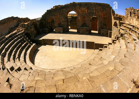Das römische Theater. Metropole. Südlich von Damaskus. Syrien, Naher Osten Stockfoto