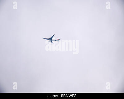 Delta plane Take-off in ZRH Stockfoto