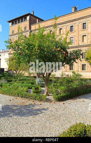 Giardino dei Semplici, Palazzo Ducale, Mantua, UNESCO-Weltkulturerbe, Lombardei, Italien. Stockfoto