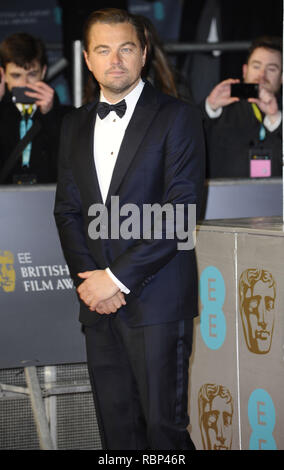 Verschiedene Prominente nehmen an der EE BAFTA Awards gesponsert am Royal Opera House in Covent Garden, London Mit: Leonardo DiCaprio, Wo: London, Vereinigtes Königreich, wenn: 14 Feb 2016 Credit: Steve Finn/WANN Stockfoto