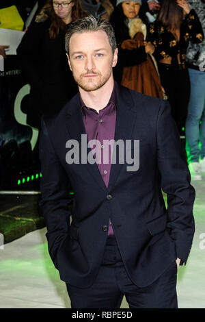 James McAvoy an der BRITISCHEN Premiere von Glas am Mittwoch, den 9. Januar 2019 gehalten an Curzon, Mayfair, London. Bild: James McAvoy. Stockfoto