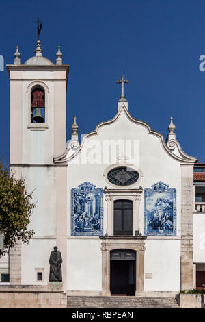 Vorderansicht der Igreja da Vera Cruz in Aveiro, Portugal Stockfoto