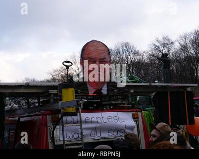 "Wir haben es satt" Demonstration 2018 26. Stockfoto