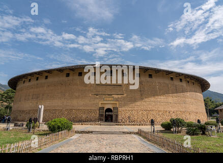 Tulou Rundschreiben Gemeinschaften unter Huaan Unesco Weltkulturerbe Stockfoto