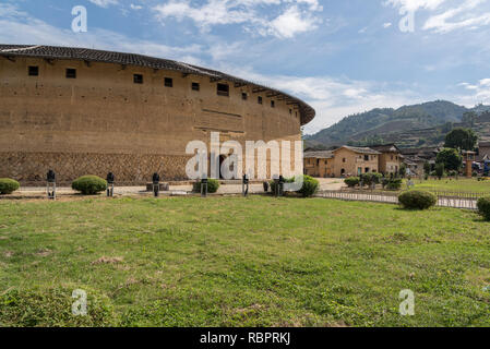 Tulou Rundschreiben Gemeinschaften unter Huaan Unesco Weltkulturerbe Stockfoto