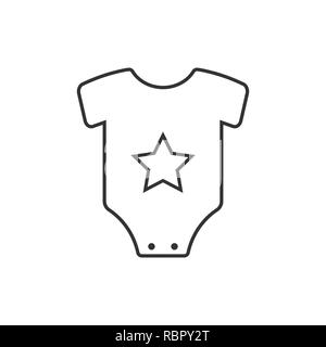 Kinder Body Symbol. Vector Illustration, flache Bauform. Stock Vektor