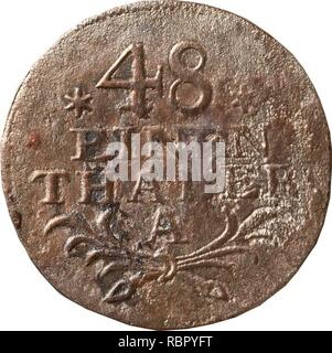 1-48 Taler, Landesdenkmalamt Berlin, ausgrabung U5, 1176-2632, Vorderseite. Stockfoto