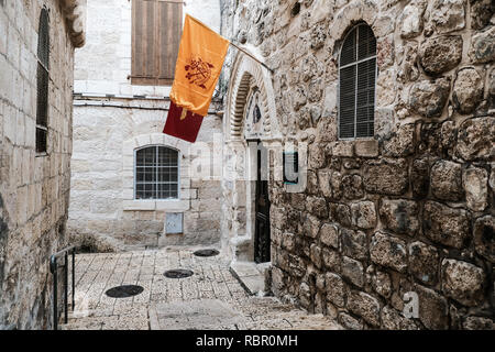 Die syrisch-orthodoxe Kirche St. Mark ist die Heimat einer der Jerusalem der kleinste und älteste christliche Gemeinschaften, die auf eine traditionelle Einstellung zu sein behauptet Stockfoto