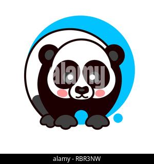 Panda Symbol für Grafik Design. Vector Illustration Stock Vektor