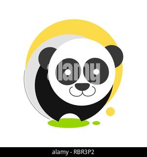 Panda Symbol für Grafik Design. Vector Illustration Stock Vektor