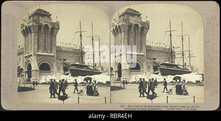 - Gruppe 47 Stereograph Blick auf die 1904 St. Louis World's Fair und Louisiana Purchase Exposition - Stockfoto