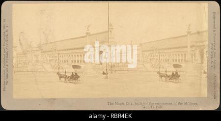 - Gruppe 47 Stereograph Blick auf die 1904 St. Louis World's Fair und Louisiana Purchase Exposition - Stockfoto