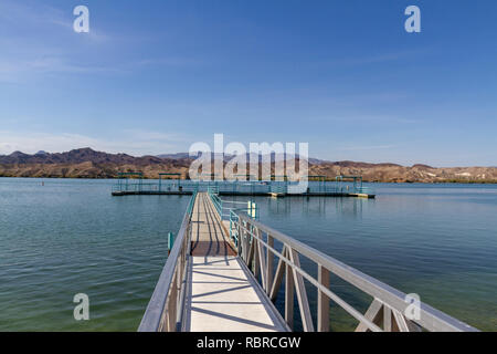 Angeln Ponton in Lake Havasu City, West Virginia, United States. Stockfoto