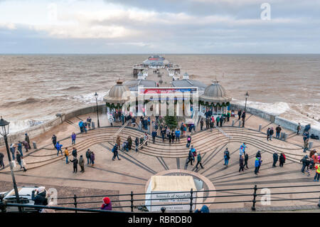 Der Eingang zum historischen Cromer Pier, Norfolk. Stockfoto
