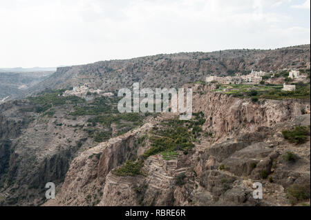 Omanische Bergdorf Stockfoto