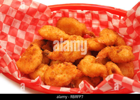 Knusprig frittierte Garnelen Stockfoto