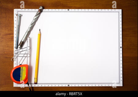 Office Table Top - Ingenieur. Stockfoto