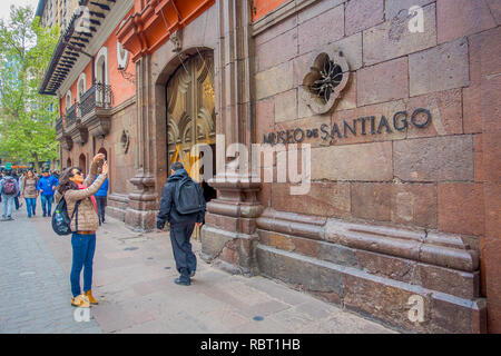 SANTIAGO, CHILE, Oktober 09, 2018: Museum der Kathedrale von Santiago de Compostela Museo da Catedral in Santiago de Chile Stockfoto