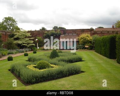 Ein Blick auf hoveton Hall Gardens. Stockfoto