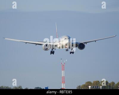 Ein 7-BFA Qatar Airways Cargo Boeing 777-FDZ-cn 36098 Bild 1. Stockfoto