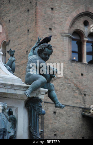 Brunnen von Neptun in Bologna, Italien Stockfoto