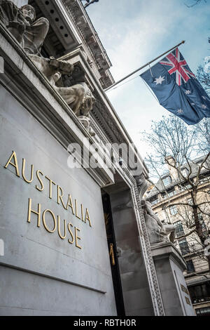 Australien Haus, hohe Kommission von Australien, Strand, London WC2 Stockfoto