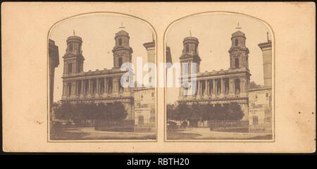 - Gruppe von 17 frühen Calotype Stereograph Ansichten - Stockfoto