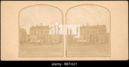 - Gruppe von 17 frühen Calotype Stereograph Ansichten - Stockfoto