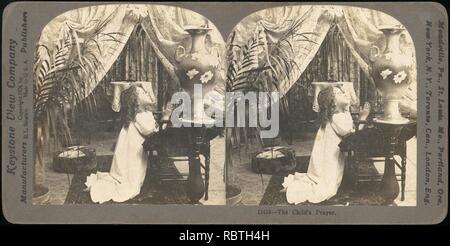 - Gruppe von 28 Stereograph Blick auf Kinder - Stockfoto