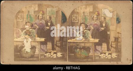 - Gruppe von 250 Stereograph Blick auf die London Stereoscopic Company, 1860-1870, viele Hand-Colored zu illustrieren Bücher - Stockfoto