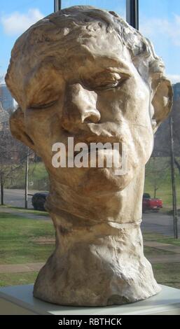 "Leiter der Pierre de Wissant', Gips von Auguste Rodin, 1886, Cleveland Stockfoto