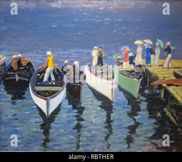 "Urlaub auf dem Hudson' von George Luks, C. 1912. Stockfoto