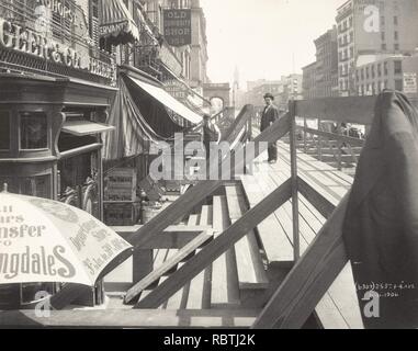 - Interborough Rapid Transit (IRT) Bau, 25th Street und 4. Avenue, New York City - Stockfoto