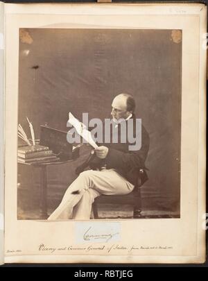 - Lord Canning, Vizekönig und Generalgouverneur von Indien, von März 1856 bis März 1862 - Stockfoto