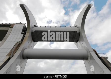 Das Falkirk Wheel und der Forth-and-Clyde-Kanal Falkirk, Schottland Stockfoto