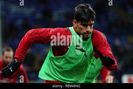 Mailand, Italien. 12 Jan, 2019. ESCLUSIVA MAILAND Foto Spada/LaPresse 12 Maggio 2005 2019 Genova (Italia) Sport calcio Sampdoria vs Mailand - Coppa Italia 2018/2019 - Stadio Marassi Nella Foto: Lucas Paqueta EXKLUSIVE MAILAND Foto Spada/LaPresse 12 Januar, 2018 Genua (Italien) Sport Fussball Sampdoaria vs Mailand - italienischen Pokal 2018/2019 - ChampionshipTIM Marassi Stadium In der Pic: Lucas Paqueta: LaPresse/Alamy leben Nachrichten Stockfoto