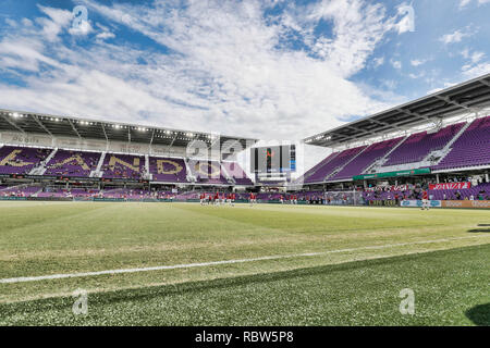 Orlando, Florida, USA. 12 Jan, 2019. ORLANDO, 12-01-2019, Orlando City Stadium, Stadium Übersicht während die Florida Cup Spiel Sau Paolo-Ajax-Kredit: Pro Schüsse/Alamy leben Nachrichten Stockfoto