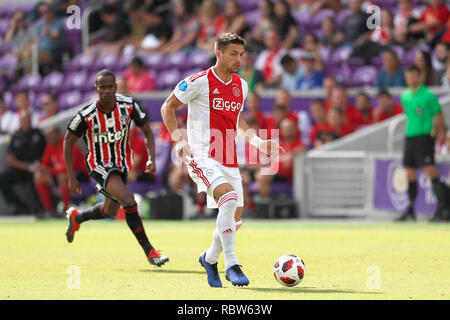 Orlando, USA. 12 Jan, 2019. ORLANDO, 12-01-2019, Orlando City Stadium, Dusan Tadic während der Florida Cup Spiel Sau Paolo-Ajax-Kredit: Pro Schüsse/Alamy leben Nachrichten Stockfoto