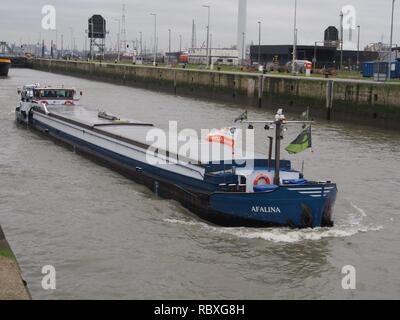 Afalina (Schiff, 1957) ENI 06001712 Hafen von Antwerpen pic 4. Stockfoto