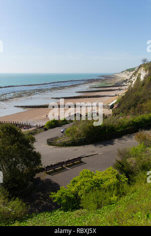 Südwesten von Eastbourne Strand East Sussex England Großbritannien mit Coast View Stockfoto