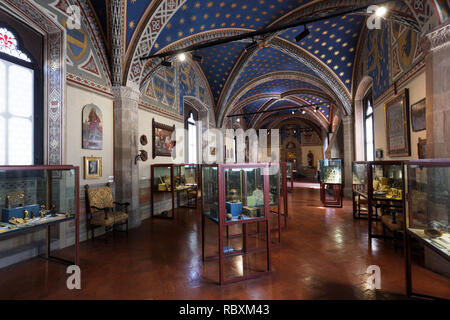 Florenz, Italien - 8 August, 2018: der Palazzo del Bargello. Im 13. Jahrhundert gebaut, das älteste öffentliche Gebäude in Florenz war als Nat-geöffnet Stockfoto