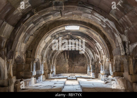 Alte karawanserei als Orbelian die Karawanserei, Kotayk, Armenien bekannt. Stockfoto