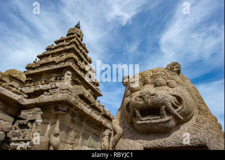 Gruppe von Denkmälern in Mahabalipuram Stockfoto