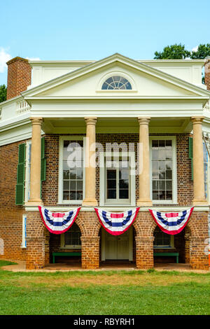 Poplar Forest, 1542 Bateman Bridge Road, Wald, Virginia Stockfoto