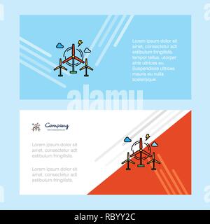 Air Turbine abstract corporate business banner Vorlage, horizontale Werbung Banner. Stock Vektor