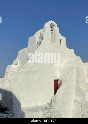 Panagia-Paraportiani Kirche in der Chora, Mykonos, Insel der Kykladen im Ägäischen Meer, Spanien, Europa | Die Kirche der Panagia (Jungfrau Maria) Pa Stockfoto